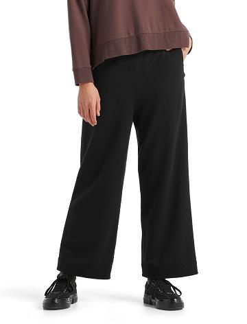 Pantalon Icebreaker RealFleece™ Merino Dalston Larges Femme Noir | FR 1518YXFU